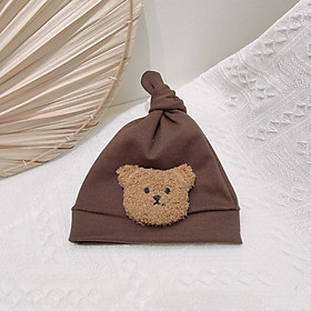 Mũ cotton gấu bông dễ thương cho bé sơ sinh MD63 Mimo Baby
