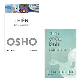 Sách Thái Hà - Combo Thiền Chữa Lành Thân và Tâm + Thiền - OSHO (2 Cuốn)