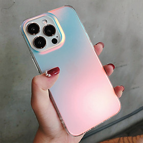 Ốp lưng phản quang dành cho iPhone 14 Plus, 14 Pro, 14 Pro Max hiệu Memumi Rainbow đổi màu theo góc nhìn không ố màu - Hàng nhập khẩu