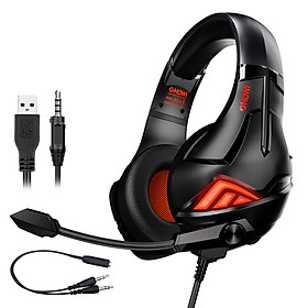 Mua Tai nghe chụp tai xMOWI R2 - Tai nghe gaming có mic - Chống tiếng ồn - Đèn led RGB - Kết nối 3.5mm và USB - Hàng Chính Hãng