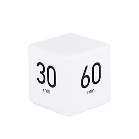 Portable Cube Timer Digital Kitchen Timer Countdown Alarm 15-20-30-60 Minutes Flip Timing with Digital Display Time