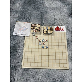 Bộ cờ caro gỗ đồ chơi trí tuệ tập trung phát triển tư duy logic nhạy bén cho bé