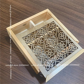 Hộp Gỗ Đựng Qùa Đựng Bánh Trung Thu Handmade, Mứt, Trà ... Đa Năng Giá Rẻ