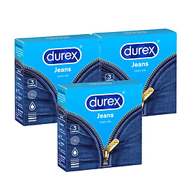 Bộ 3 bao cao su durex jeans - hộp 3 chiếc