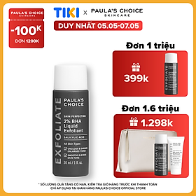 Dung Dịch Tẩy Tế Bào Chết Paula's Choice Skin Perfecting 2% BHA Liquid (30ml)