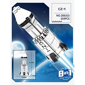 Đồ chơi lắp ráp, xếp hình SEMBO BLOCK – Tàu Con Thoi Space Shuttle (8in1 203311 – 203318)