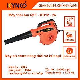 Máy thổi bụi - KD12 02 chiều hút - thổi cầm tay giá tốt chính hãng Kynko Q1F-KD12-25 #6121