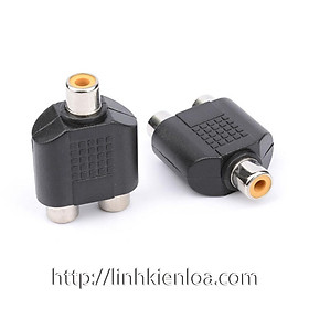 Mua Đầu cắm  Jack chuyển đổi 1 Jack AV hoa sen (1 RCA female) sang 2 Jack AV hoa sen (2 RCA female)