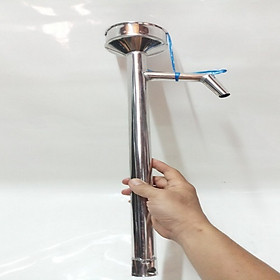 ỐNG BƠM DẦU INOX KÉO TAY NHỎ DÀI 60CM.