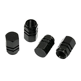 Bộ 4 ốc - nắp chụp chân van, đầu vòi xe hơi, xe máy, ô tô chất lượng cao chống rỉ nhiều màu