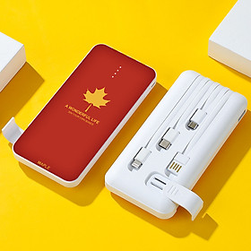 Mua Sạc Dự Phòng 20000mAh DKB - Tích Hợp 3 Đầu Sạc Kèm Theo - Giá Đỡ Điện Thoại - Đầu Vào Dây USB - Sạc Nhanh - Hoạt Hình Ngộ Nghĩnh - Hàng Chính Hãng