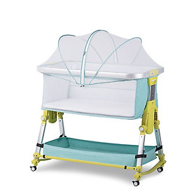 Nôi di động đa năng  bập bênh, cũi kề giường nâng hạ độ cao, gấp gọn, cho bé 0-3 tuổi, mang đi kèm túi xách 