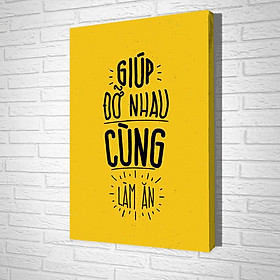 Tranh Treo Tường Giúp Đỡ Nhau Cùng Làm Ăn
