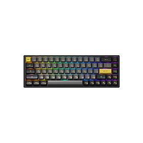 Bàn phím cơ AKKO 3068B Multi-modes Black Gold -Jelly Purple Switch Hàng Chính Hãng 