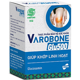 Viên Uống Bổ Sung Glucosamine Giúp Bôi Trơn Khớp, Giảm Nguy Cơ Thoái Hóa Khớp - Shinpoong Varobone Glu500 Hộp 60 Viên