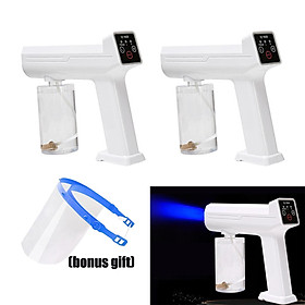 2Pcs USB Sanitizer Sprayer Disinfectant 300ml Fogger Spray Machine White