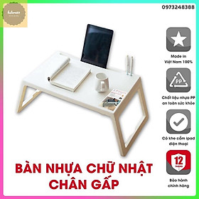 Mua bàn học gấp gọn   bàn học sinh gấp gọn bằng nhựa pp nhập khẩu cao cấp an toàn cho sức khỏe có khe cắm ipad thông minh