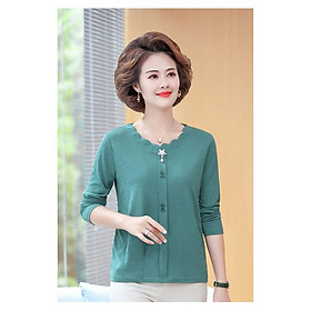 Áo sơ mi nữ trung niên, áo sơ mi thun cho mẹ yêu