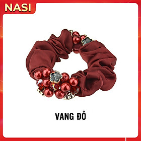 Dây buộc tóc nữ đính ngôi sao cườm ngọc NASI cao cấp dễ thương phong cách hàn quốc thun cột tóc nữ co giãn tốt phụ kiện tóc