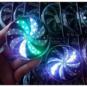 1 ĐÈN LED TRANG TRÍ XE MÁY ÔTÔ XE ĐIỆN XOAY CHONG CHÓNG HIỆU ỨNG MÀU SẮC CỰC ĐẸP MẪU MỚI