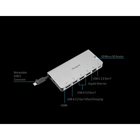 Cổng chuyển Targus DOCK414 USB-C (hàng chính hãng)