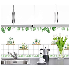 Cuộn 5m dài x 0.6m rộng decal giấy dán bóng dán kệ bếp dán tường xương