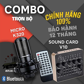 Mua Trọn Bộ Combo Micro Takstar PC-K320 + Soundcard V10 + Full Phụ Kiện