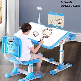 Mua ( Y Hình ) Bàn Ghế Học Sinh Chống Gù  Chống Cận M3 ( Tặng kèm Đồng Hồ + Giá đọc sách )