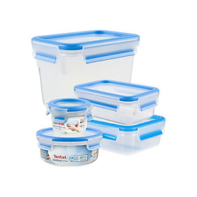 Mua Bộ 5 hộp bảo quản thực phẩm nhựa BBA free  Tefal Masterseal Fresh  sản xuất tại Đức (150ml  850ml 550ml  800ml  1100ml) - Hàng chính hãng