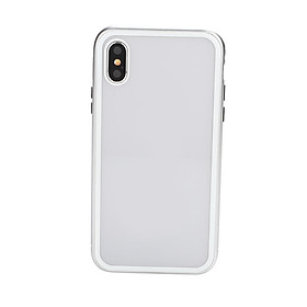 Ốp Lưng Hợp Kim Từ Tính Mặt Kính Cường Lực Chống Bụi Và Va Đập Cho iPhone X