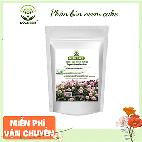 Neem Cake DOCNEEM bánh dầu neem hữu cơ trị sùng đất, cuốn chiếu, ốc sên, kích rễ hoa hồng, phong lan khu vườn, túi 1kg