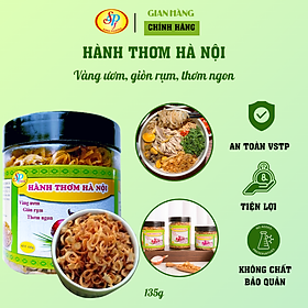 Hành thơm Hà Nội (hành khô phi sẵn) 135gr - Hàng xuất khẩu Nhật-Thơm, ngon, giòn rụm