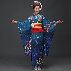 Trang Phục Yukata Nữ Kimono Nữ Cao Cấp Phù Hợp Với Các Chương Trình Giao Lưu Văn Hóa Quốc Tế, Sự Kiện, Khai Trương Đầy Đủ Phụ Kiện Đi Kèm