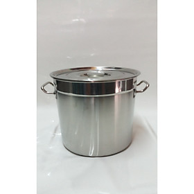 NỒI SÚP INOX 430 DÀY 3 LY NẤU NƯỚC LÈO,HẦM XƯƠNG,CAO CẤP KHÔNG RỈ SÉT.