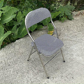 Mua Ghế Văn Phòng Inox Tựa Lưng Có Đệm Bọc Da Gấp Gọn