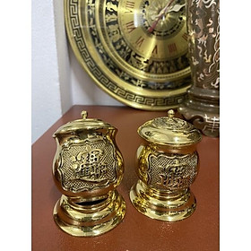 Mua Đài nước trà  ly có nắp 9cm choé thờ đồng chất lượng cao.