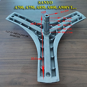 Mua Trục càng ba chạc dùng cho máy giặt SANYO AQUA 7Kg AWD A700T 7.5kg A750 8Kg A800 8.5Kg A850 9Kg A900 Chảng 3 mg cửa trước Sany ơ