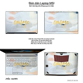 Mua Skin dán Laptop MSI in hình vân Marble (inbox mã máy cho Shop)