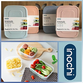 Mua Bộ 6 hộp đựng thực phẩm chữ nhật Inochi Hokkaido (500-750-1000-1500-2000-2500ml)