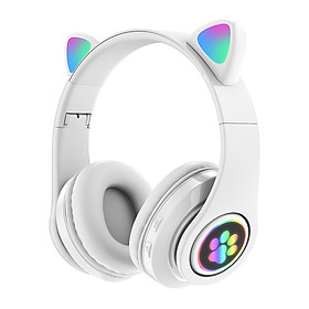 Tai Nghe Không Dây Bluetooth Chụp Tai Mèo Wireless HXZ Đèn LED Cao Cấp - DT075
