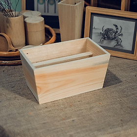 Mua Hộp gỗ cắm hoa - Trang trí - Hộp gỗ có 3 size - Wooden flower pot