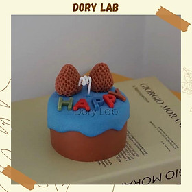 Mua Nến Thơm Bánh Kem Chữ Happy Màu Sắc Dâu Tây - Dory Lab
