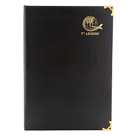 Sổ Ck T-Legend Bìa Da 168 Trang TIE (18 x 26 cm) - Đen