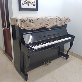 Khăn phủ đàn Piano cơ mẫu hoa lá hiện đại