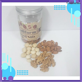 Hạt Mix 3 Loại hạt nhập khẩu (Nhân Óc chó - Nhân Macca - Nhân Hạnh Nhân) Califarms