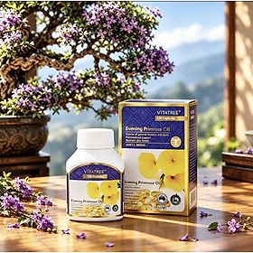 Viên uống Tinh dầu hoa anh thảo Vitatree Evening Primrose , hộp 100v, chăm sóc sức khoẻ phái đẹp
