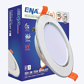 Đèn âm trần downlight ENAVietnam DTF 5W 7W 9W 12W 15W 18W 24W viền vàng viền bạc