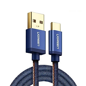Mua Cáp sạc USB TypeC cao cấp Ugreen 250CT40345US 1.5M màu Xanh hàng chính hãng