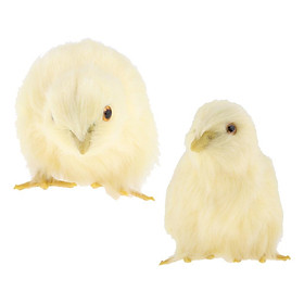 2x Realistic  Chick Lifelike Plush   Model Kids Toy