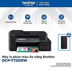 Máy in phun màu đa năng Brother DCP-T720DW - Hàng chính hãng